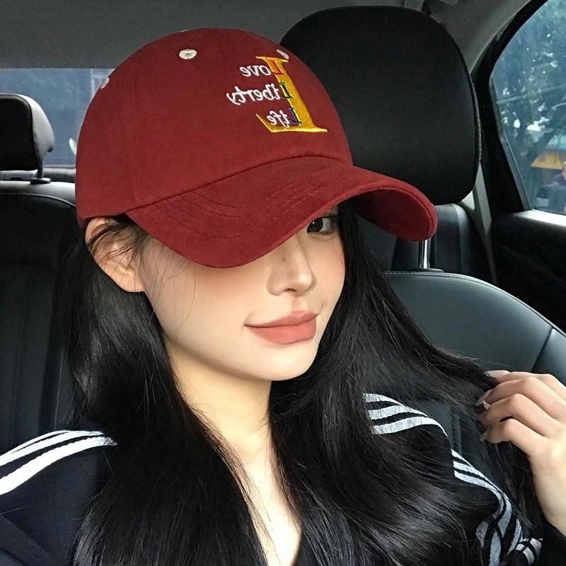 艾佳微 时尚大头围 破旧感遮阳防晒帽 旅行百搭 棉 鸭舌帽 男女同款情侣款