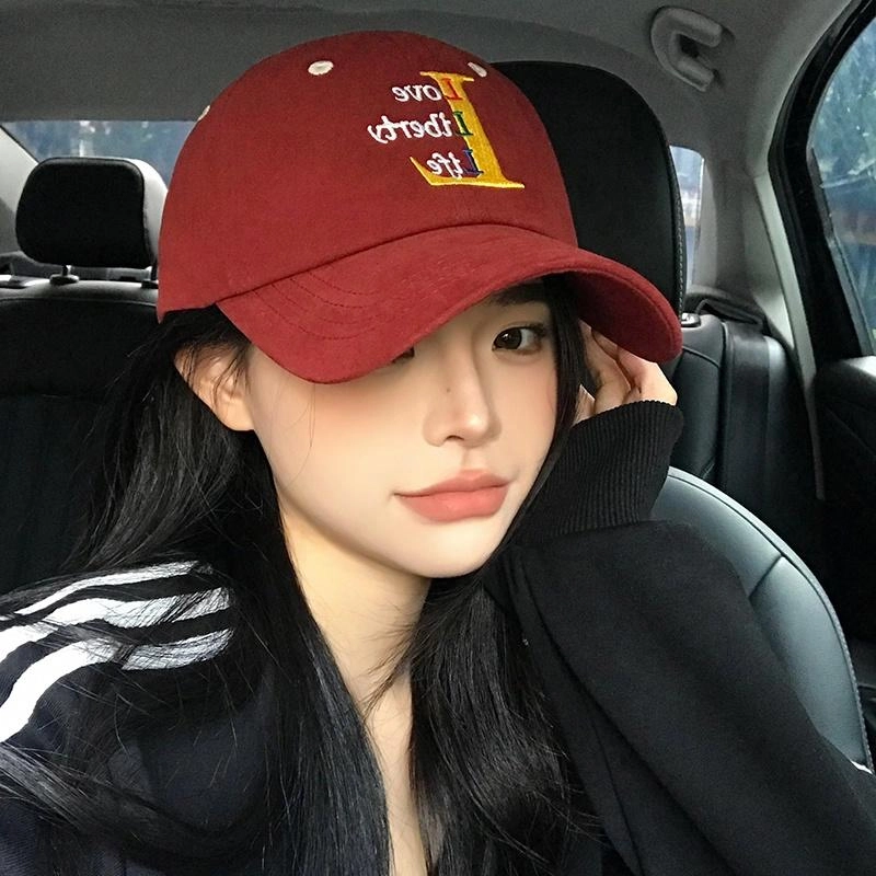 艾佳微 时尚大头围 破旧感遮阳防晒帽 旅行百搭 棉 鸭舌帽 男女同款情侣款
