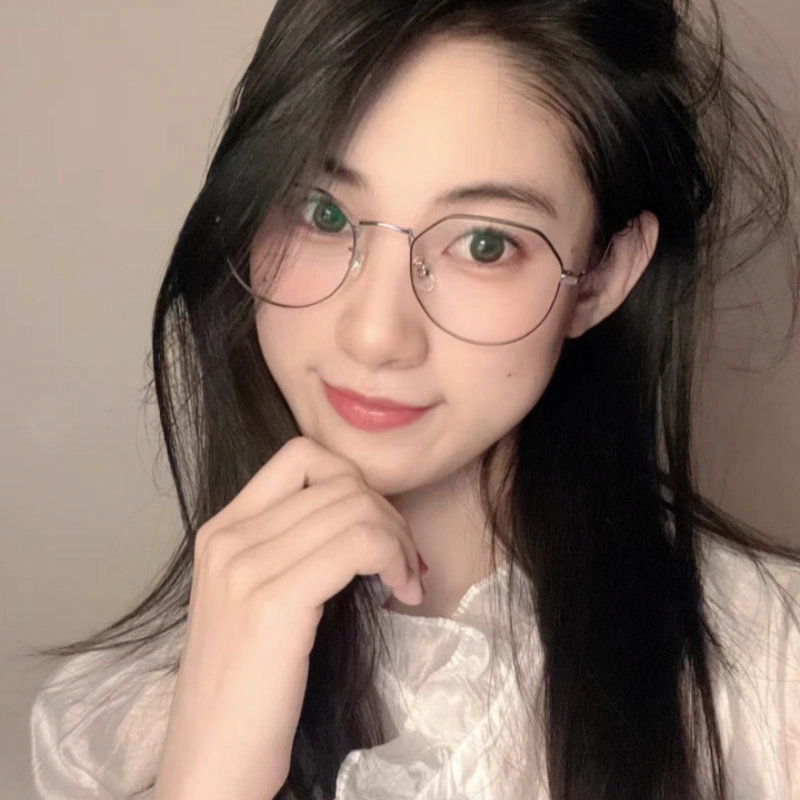 【联系客服可配度数】 佐川 超轻时尚钛金属多边形防蓝光眼镜框显脸小 纯钛 不规则形 光学镜架 男女同款情侣款 礼盒装