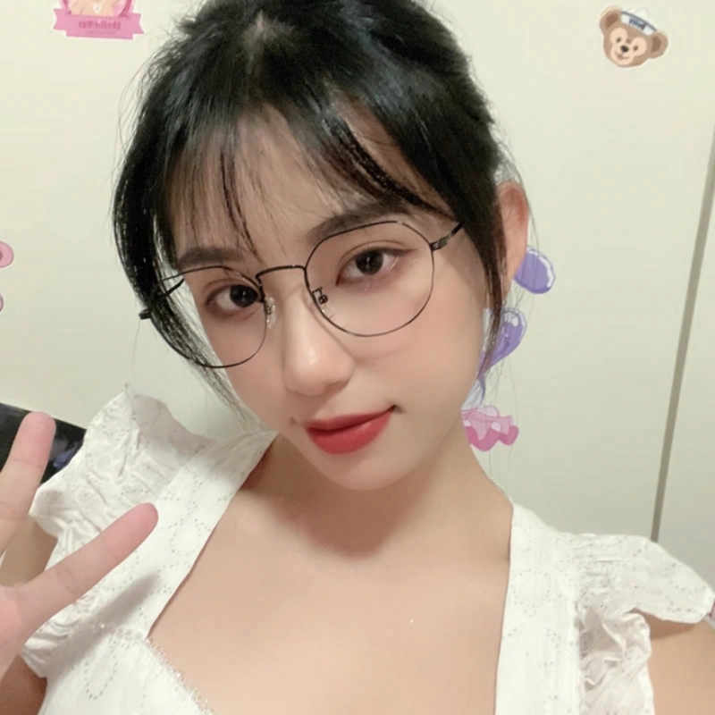 【联系客服可配度数】 佐川 超轻时尚钛金属多边形防蓝光眼镜框显脸小 纯钛 不规则形 光学镜架 男女同款情侣款 礼盒装