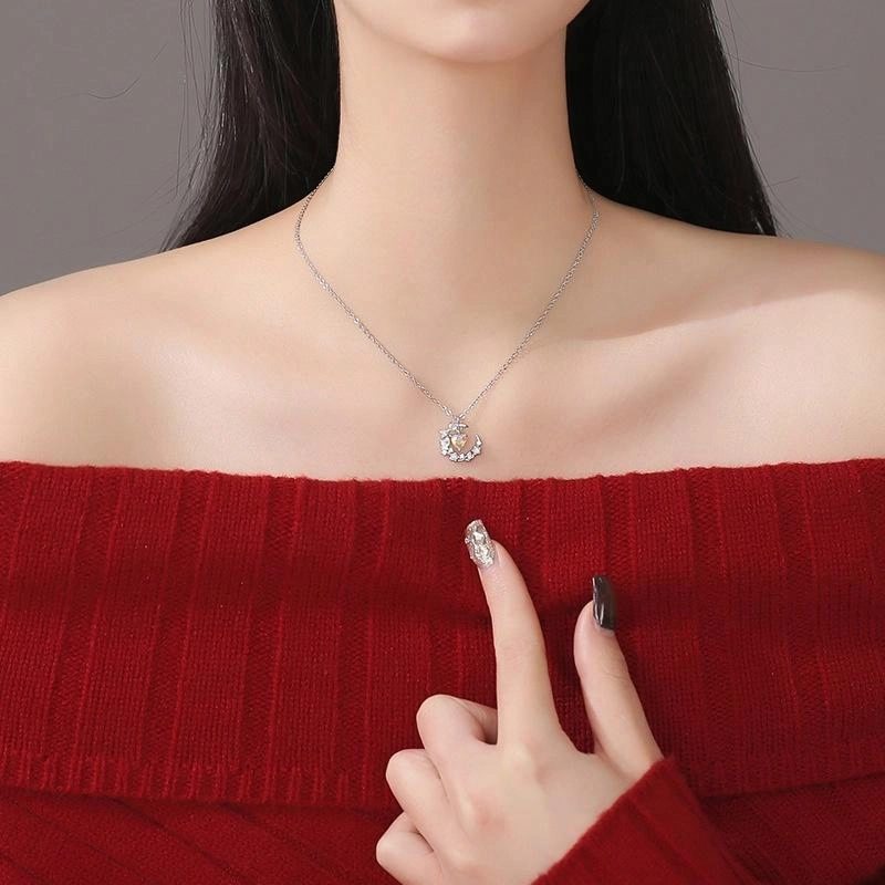 梵星饰季 蝶恋花 浪漫森系灵动小众设计高级感锁骨链 学生通勤百搭 合金 项链 女款