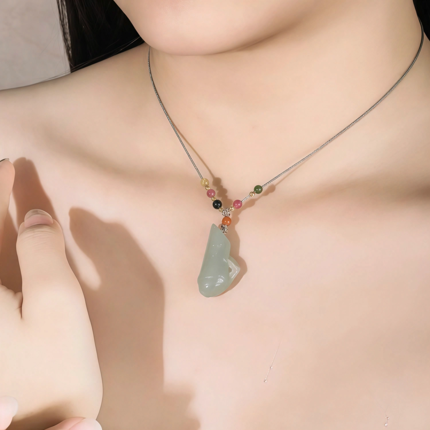 【天然纯净】 帝苏行 玉竹节节高 新中式国潮 吉祥如意平安顺遂 简约小众设计 吊坠 白玉 女款