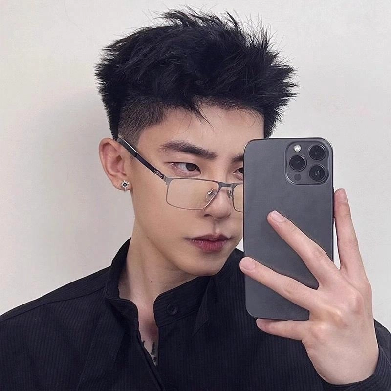 丹琴 痞帅个性嘻哈 北极星耳夹耳饰时尚潮流冷淡风个性设计嘻哈风 电镀银 耳钉 男女同款情侣款