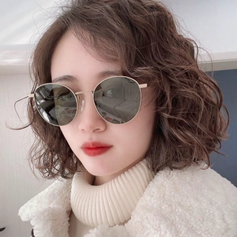 【可配度数】 佐川 超轻钛圆框 时尚百搭 高清偏光墨镜 防紫外线 开车出游专用 钛 圆形 太阳眼镜 男女同款情侣款