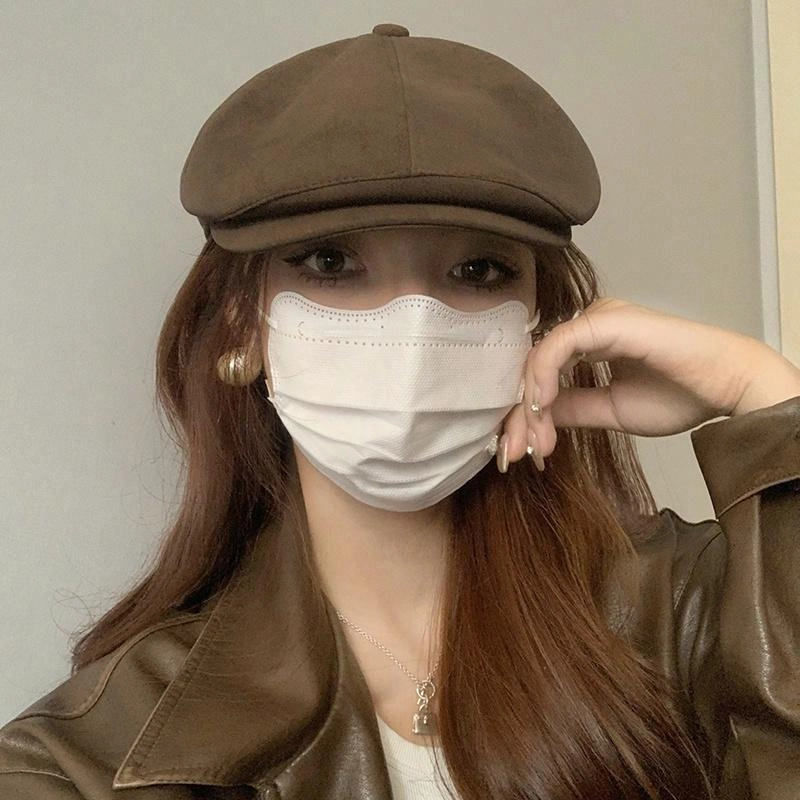 艾佳微 美式复古帽潮流百搭美拉德辣妹风百搭款 聚酯纤维 前进帽 男女同款情侣款