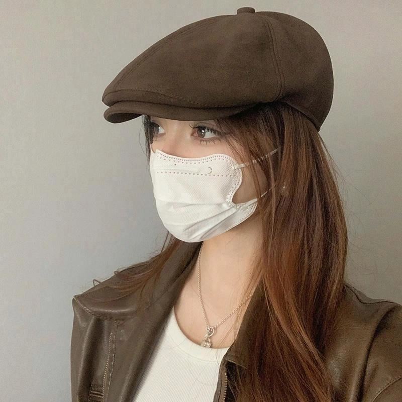 艾佳微 美式复古帽潮流百搭美拉德辣妹风百搭款 聚酯纤维 前进帽 男女同款情侣款