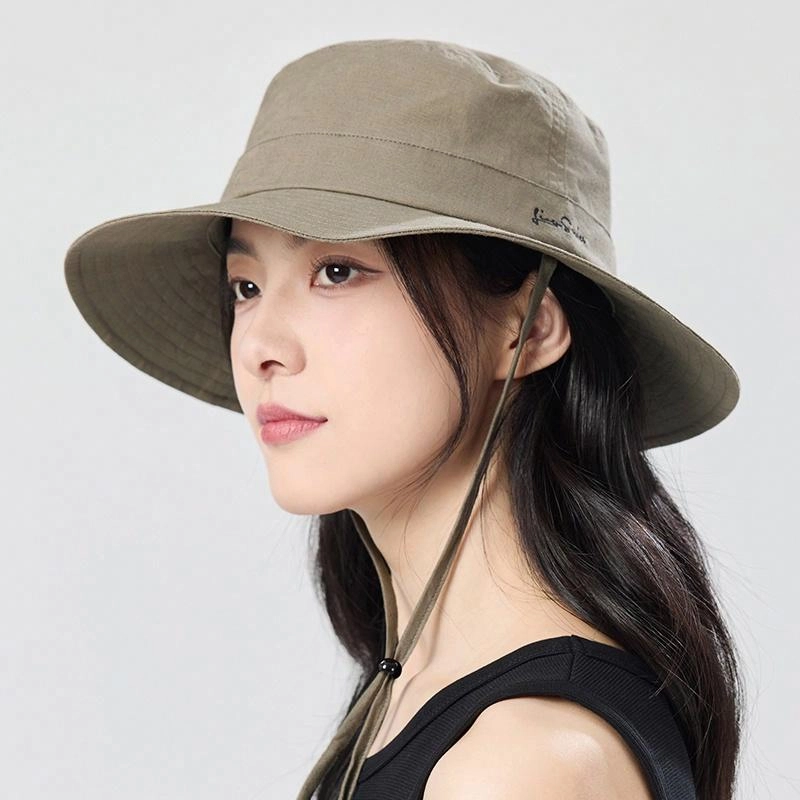 【环保棉麻】 玖慕 大檐遮阳透气户外露营登山 棉 渔夫帽 男女同款情侣款