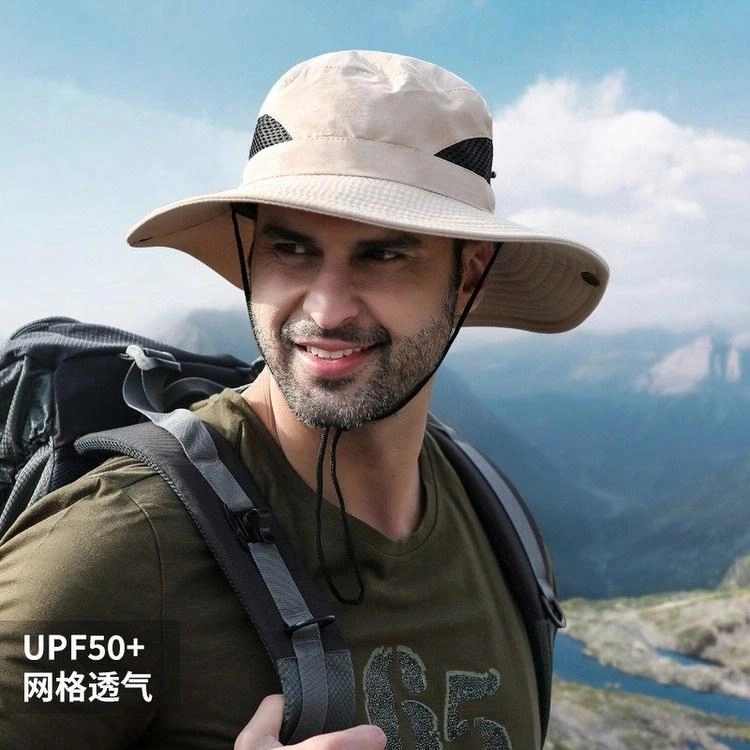 佐闯 西部爬山沙漠防晒户外太阳遮阳徒步 聚酯纤维 渔夫帽 男女同款情侣款