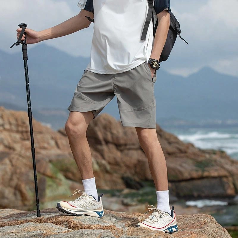 袋鼠 吸湿速干轻薄宽松冰感运动废土风工装短裤 男女同款