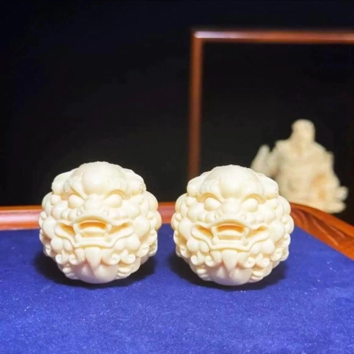 唐述 考试考研上岸 高级文玩财源广进好运连连国潮新中式盘玩貔貅把玩 象牙果 把件 男女同款情侣款
