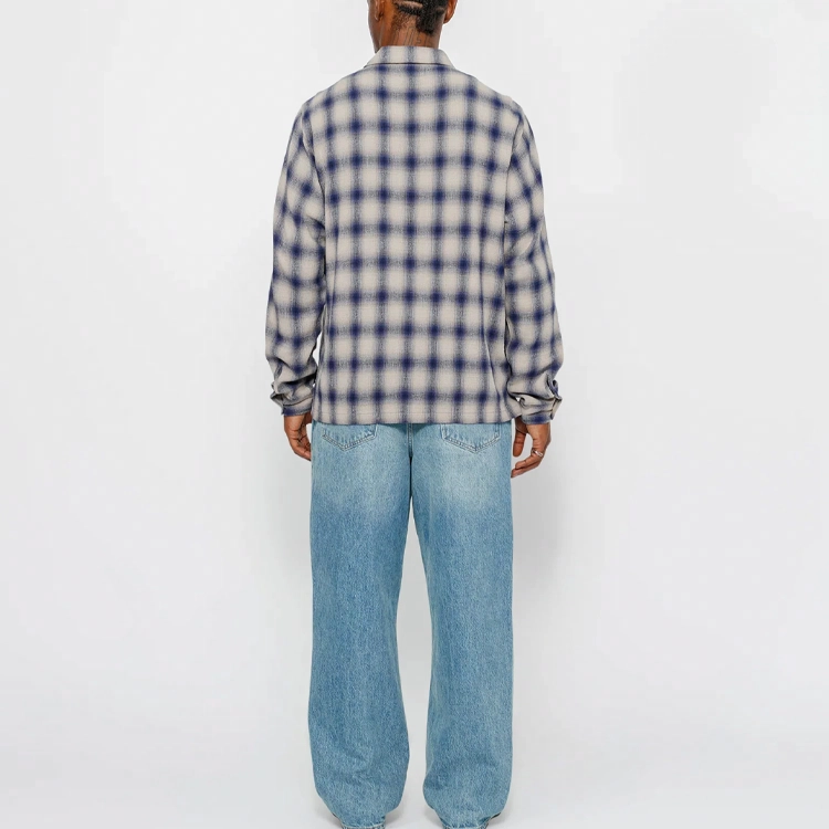 Stussy SS24 ZIP SHIRT TWISTED YARN PLAID