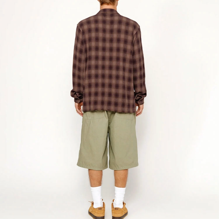 Stussy SS24 ZIP SHIRT TWISTED YARN PLAID