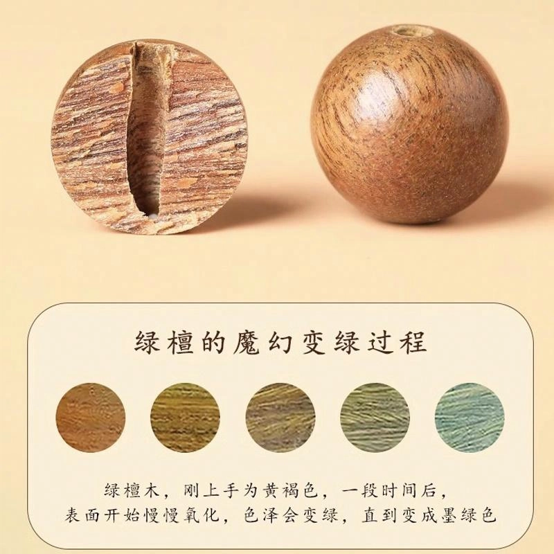 易明居 十二生肖顺利 本命蛇年 时来运转 考试上岸 轻奢高级感 文玩盘玩佛珠 新中式国潮八方来财 手把件#好运 绿檀 手串 男女同款情侣款