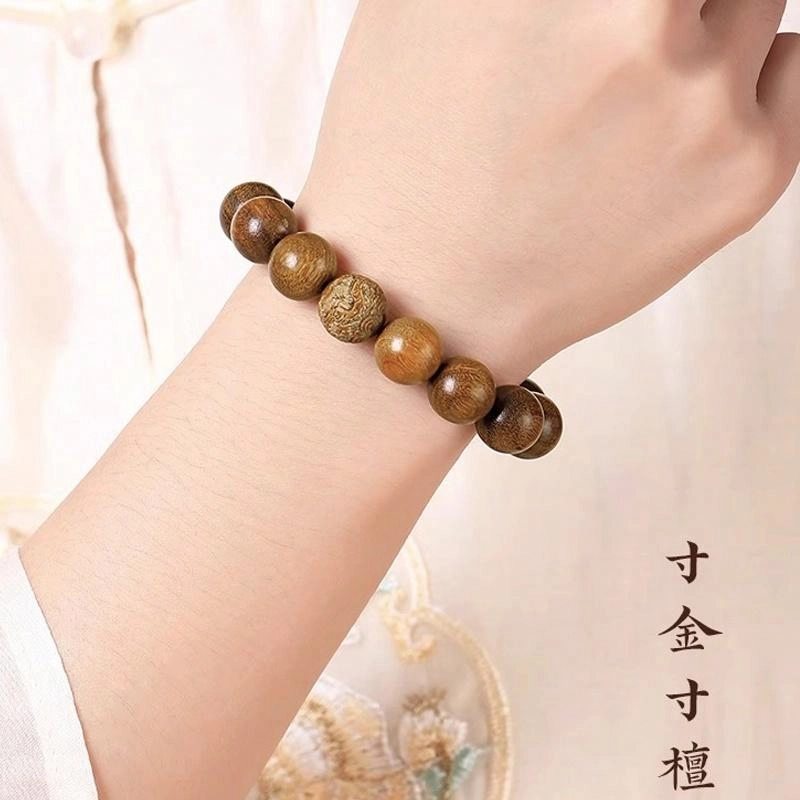 易明居 十二生肖顺利 本命蛇年 时来运转 考试上岸 轻奢高级感 文玩盘玩佛珠 新中式国潮八方来财 手把件#好运 绿檀 手串 男女同款情侣款