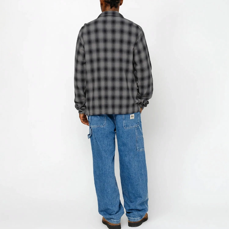 Stussy SS24 ZIP SHIRT TWISTED YARN PLAID