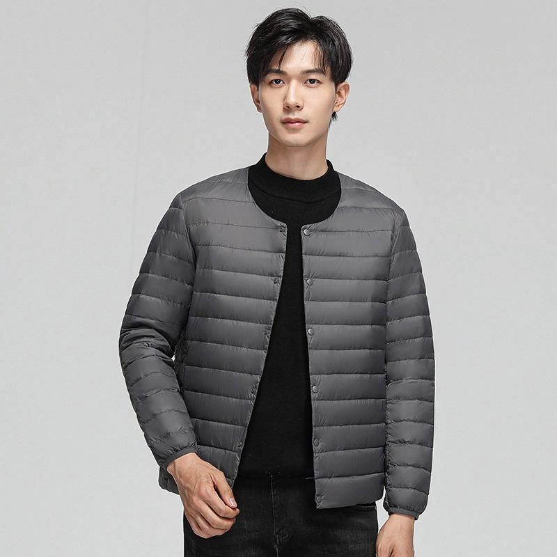 雅鹿 轻薄内胆纯色百搭羽绒服 男款