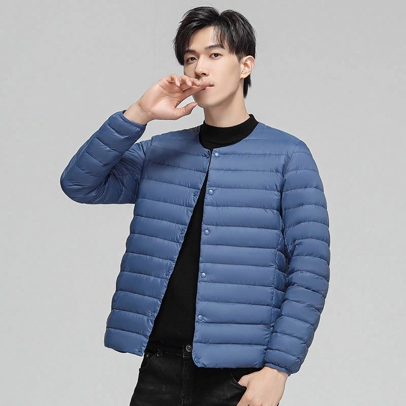 雅鹿 轻薄内胆纯色百搭羽绒服 男款