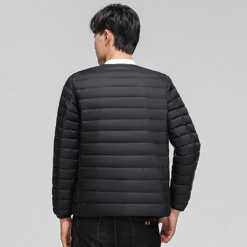 雅鹿 轻薄内胆纯色百搭羽绒服 男款
