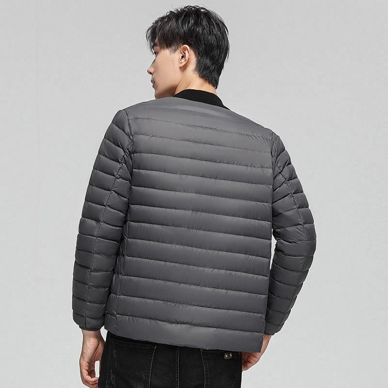 雅鹿 轻薄内胆纯色百搭羽绒服 男款