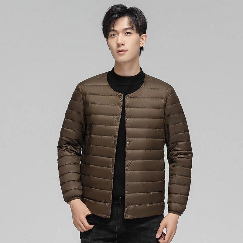 雅鹿 轻薄内胆纯色百搭羽绒服 男款