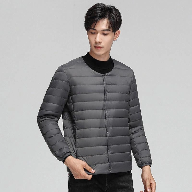 雅鹿 轻薄内胆纯色百搭羽绒服 男款