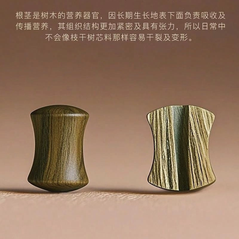易明居 节节高升招财暴富竹节报平安 复古盘玩上岸檀木串珠  新中式轻奢小众高级感  文玩佛珠#好运 绿檀 手串 男女同款情侣款
