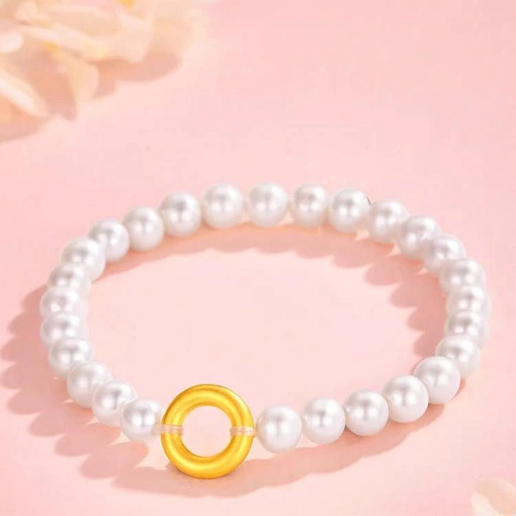 瑞诺 平安扣小众设计时尚串珠#好运 珍珠 手串 女款