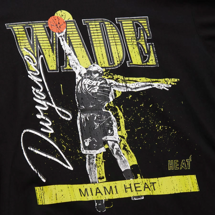 Mitchell Ness x NBA Miami Heat Dwyane Wade T