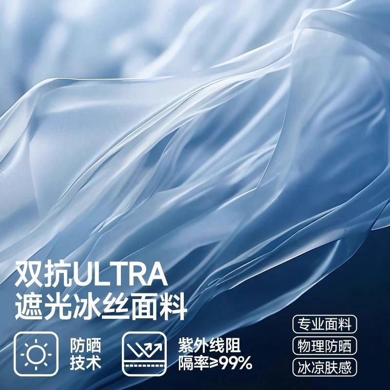 特步 防紫外线透气骑车遮阳 冰丝面料 防晒面罩凉感口罩 男女同款情侣款
