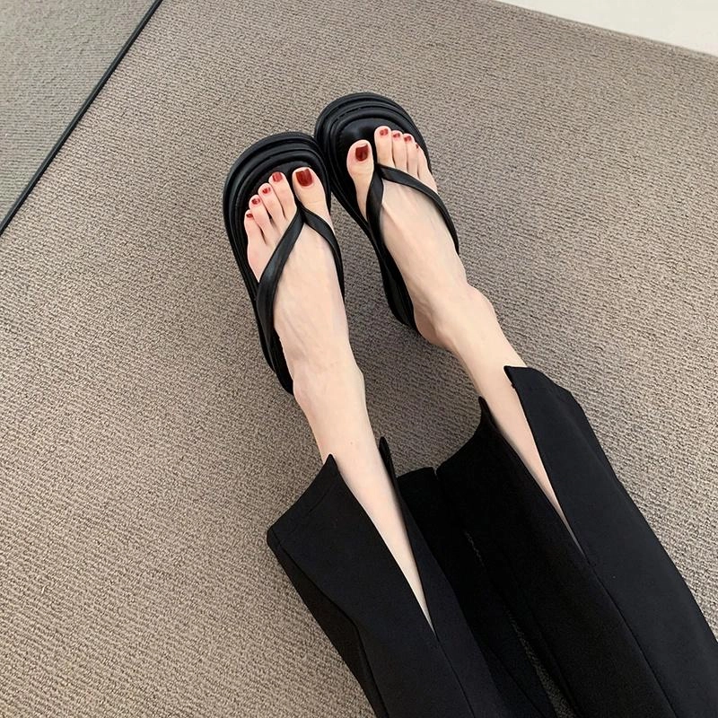美洲爵士 百搭时尚潮流 静音防臭防磨人字拖鞋 女款