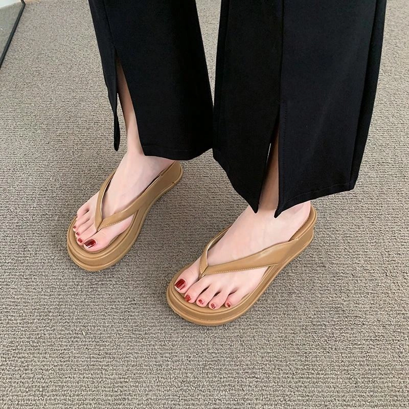 美洲爵士 百搭时尚潮流 静音防臭防磨人字拖鞋 女款