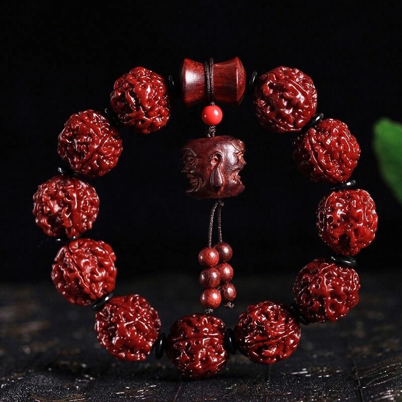 【双面罗汉】 芳缘小傅 盘玩佛珠蜂窝爆肉文玩臻品 事业有成财源滚滚#好运水逆绝缘体 收藏级尼泊尔玉化大 金刚菩提 手串 男女同款情侣款