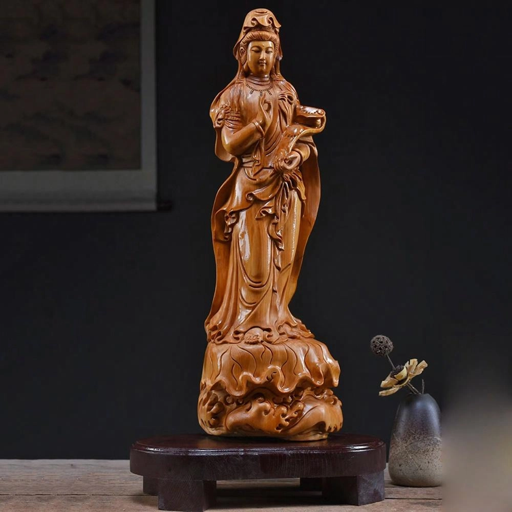 仙作美 根雕观音收藏 崖柏 木作摆件 男女同款情侣款
