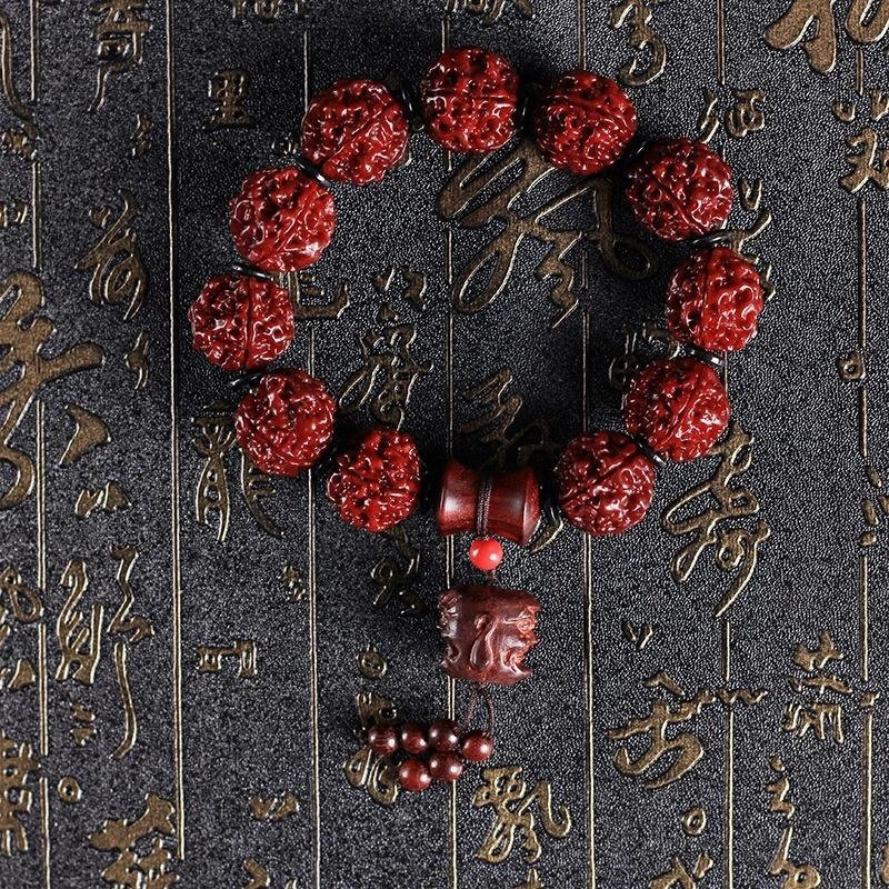 【双面罗汉】 芳缘小傅 盘玩佛珠蜂窝爆肉文玩臻品 事业有成财源滚滚#好运水逆绝缘体 收藏级尼泊尔玉化大 金刚菩提 手串 男女同款情侣款