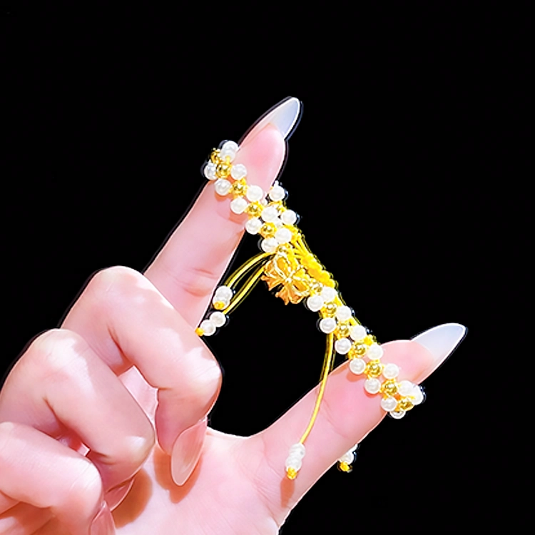 【赠暴富手机贴】 正大福 在逃公主蝴蝶结 浪漫爱意表白轻奢高级感蝴蝶精致个性优雅小众设计感#好运 玉髓 手链 女款