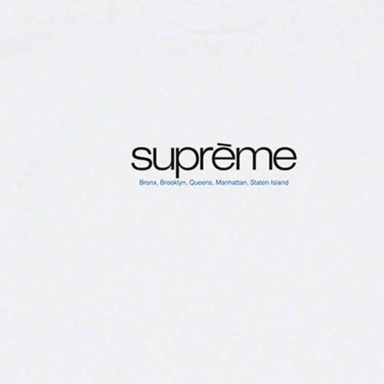 Supreme Week 1 Five Boroughs Tee Logo LogoT