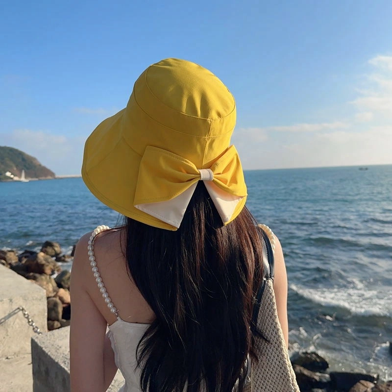 朵澜 户外太阳帽可折叠大帽檐防紫外线 聚酯纤维 防晒帽 女款