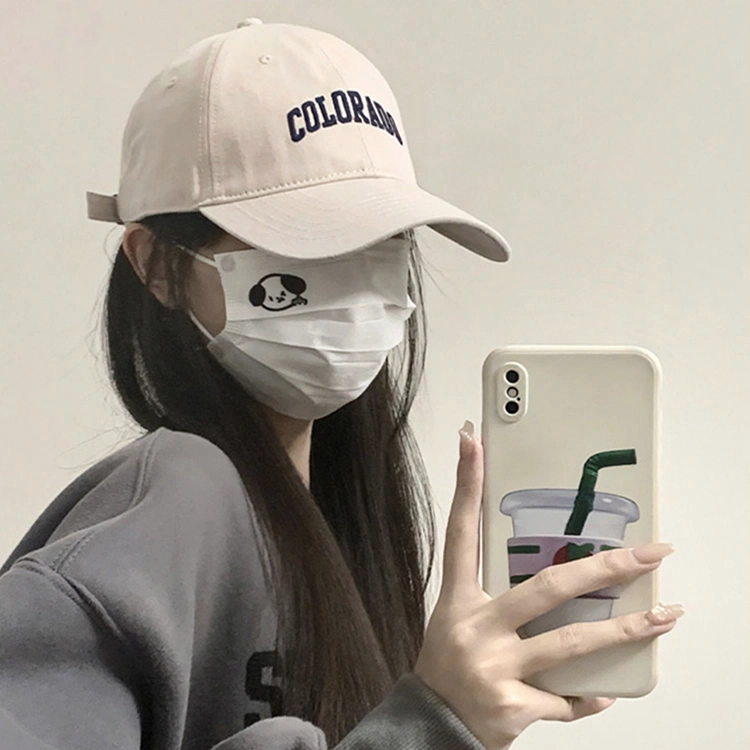 艾佳微 韩版刺绣大头围显脸小 棉 鸭舌帽 男女同款情侣款 多色