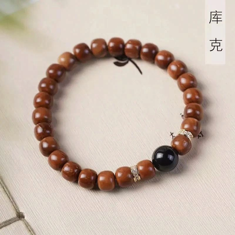 唐述 新中式文玩佛珠念珠绕指柔复古民族招财转运 暴富有钱花 好运 库克 手串 男女同款情侣款