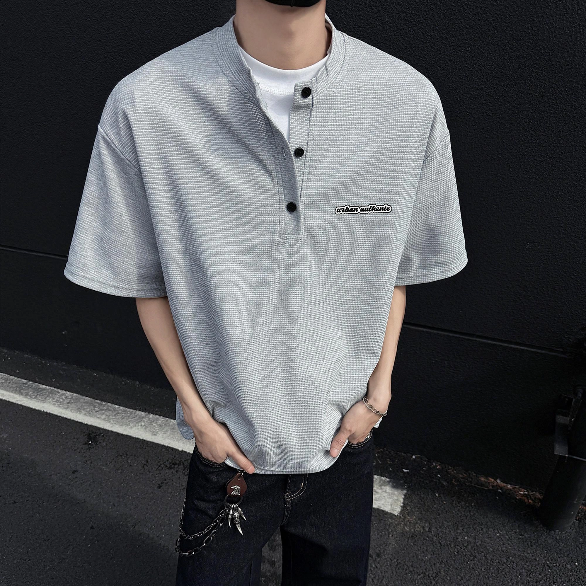 URBAN AUTHENTIC cleanfitlogoT