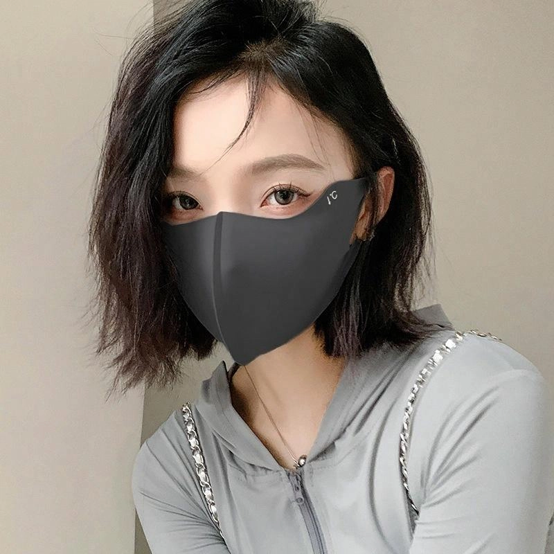 雅鹿 悠然夏日系列 冰感清凉透气舒爽开车骑行防晒面罩呵护眼角抗光老防紫外户外搭子 涤纶 口罩 男女同款情侣款