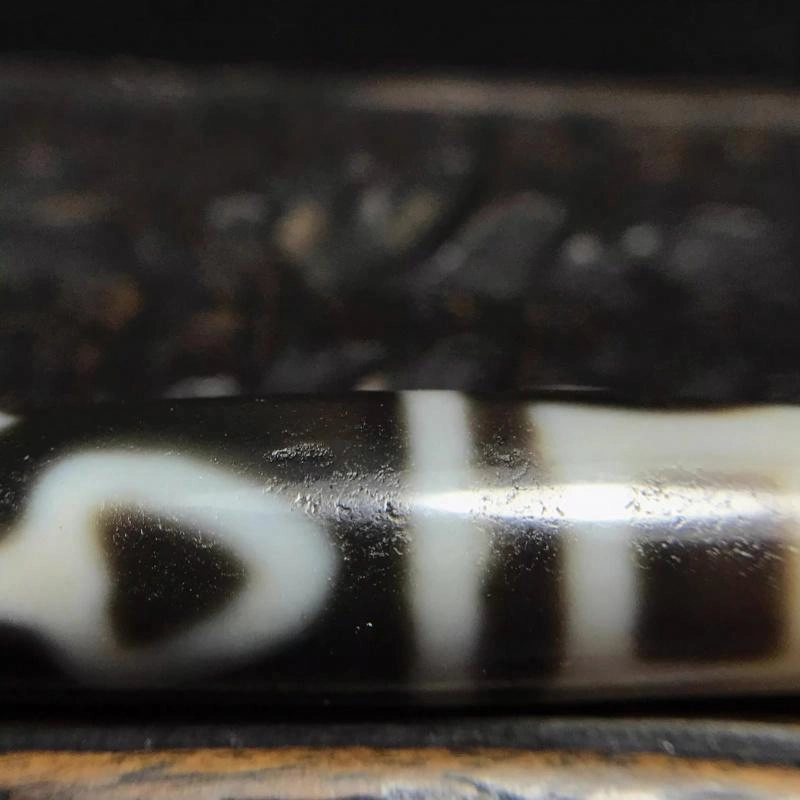 灵运宝 转运招财天珠菩提天地眼老矿皮壳温润老矿风化油润包浆老料器磨损到位天然 玛瑙 吊坠 男女同款情侣款