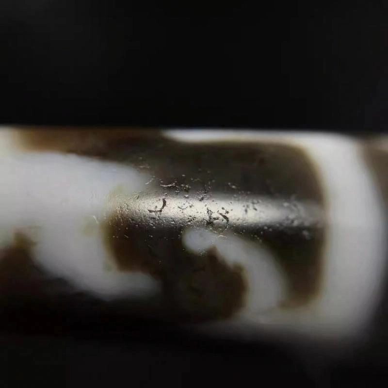 灵运宝 转运招财天珠莲师三眼油润包浆老矿风化油润包浆老料器磨损到位天然 玛瑙 吊坠 男女同款情侣款