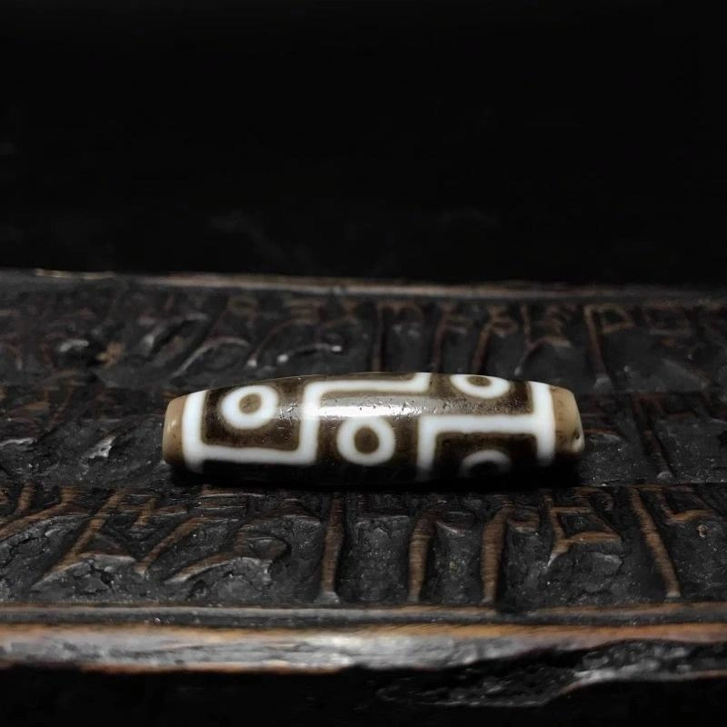 灵运宝 转运招财九眼天珠颜色分明皮壳温润老矿风化油润包浆老料器磨损到位天然 玛瑙 吊坠 男女同款情侣款