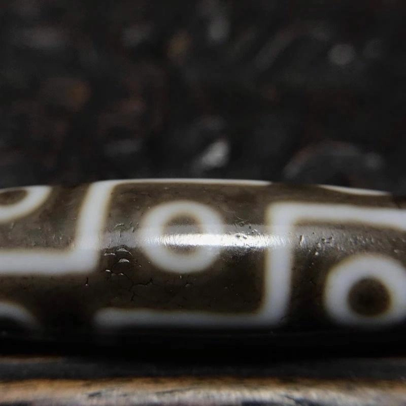 灵运宝 转运招财九眼天珠颜色分明皮壳温润老矿风化油润包浆老料器磨损到位天然 玛瑙 吊坠 男女同款情侣款