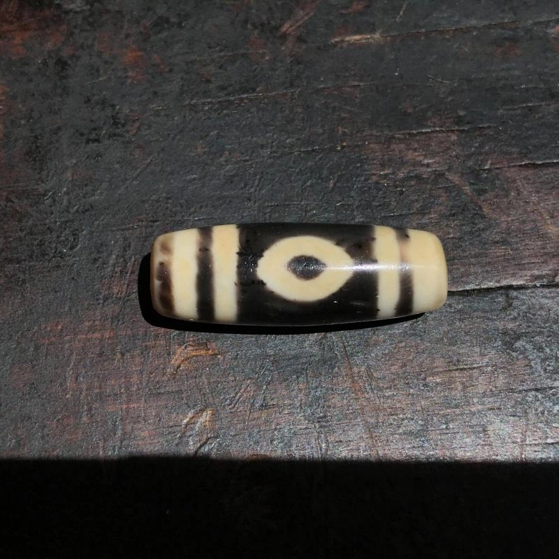 灵运宝 转运招财佛眼三眼天珠皮壳温润锁骨链老矿风化油润包浆老料器磨损到位天然 玛瑙 吊坠 男女同款情侣款