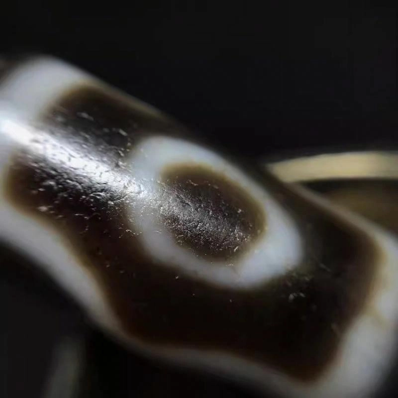 灵运宝 转运招财天珠三眼风化油润老矿风化油润包浆老料器磨损到位天然 玛瑙 吊坠 男女同款情侣款