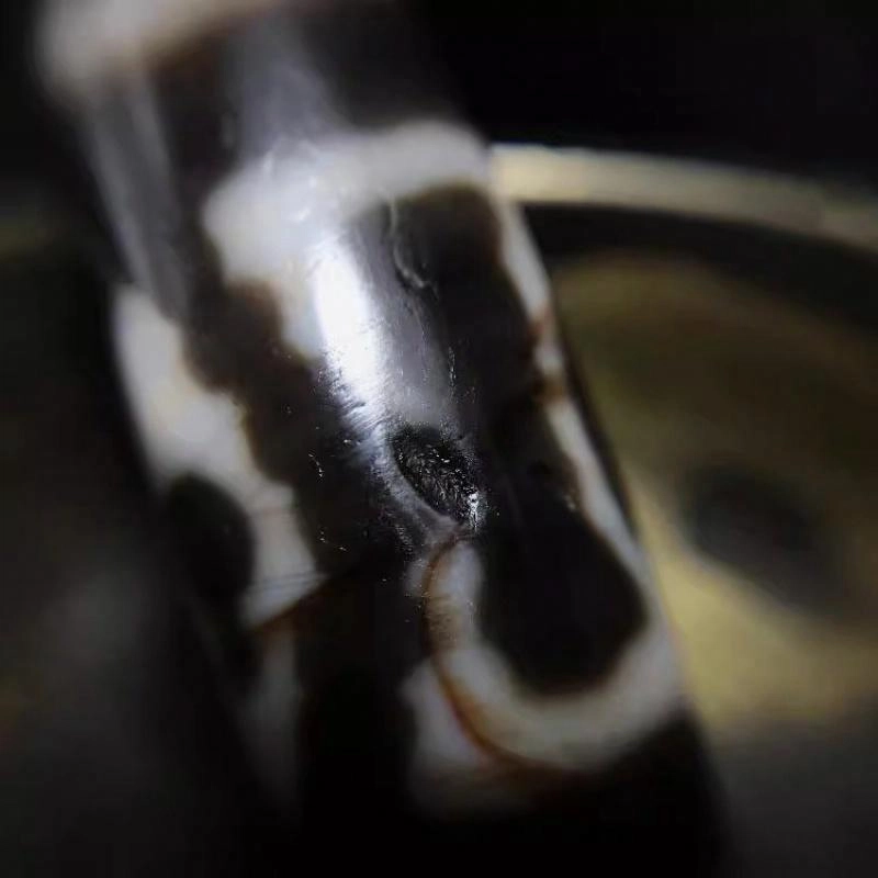 灵运宝 转运招财天珠金刚两眼老矿风化油润包浆老料器磨损到位天然 玛瑙 吊坠 男女同款情侣款