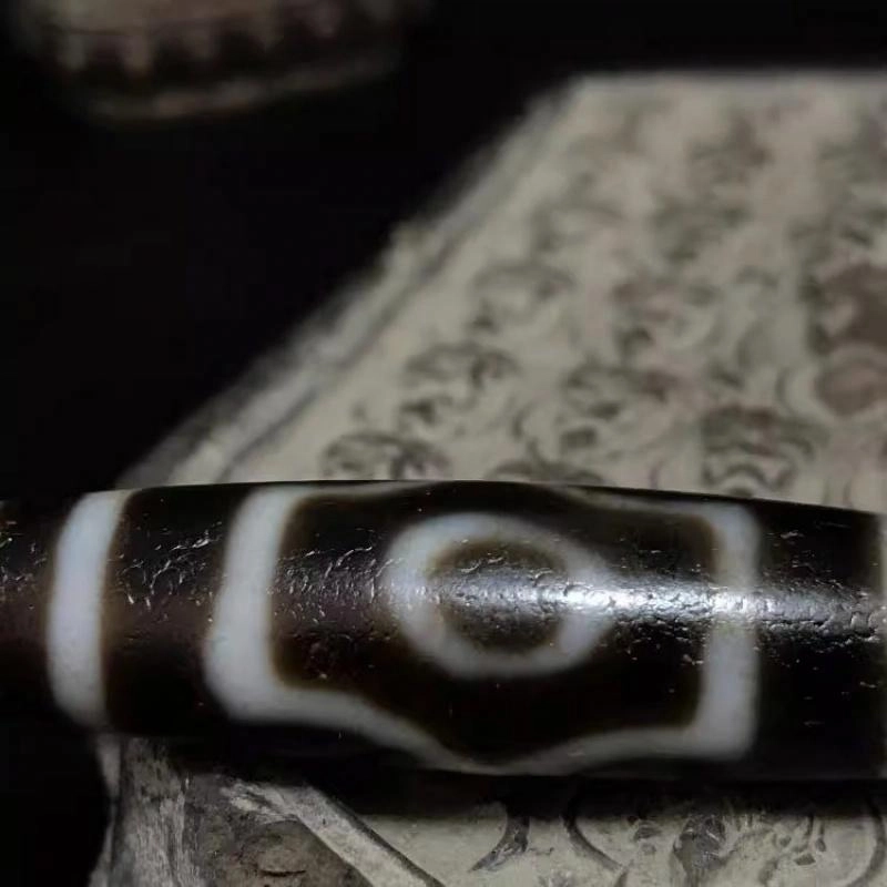 灵运宝 转运招财天珠三眼风化油润老矿风化油润包浆老料器磨损到位天然 玛瑙 吊坠 男女同款情侣款