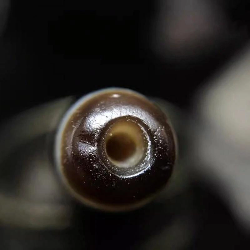 灵运宝 转运招财天珠三眼风化油润老矿风化油润包浆老料器磨损到位天然 玛瑙 吊坠 男女同款情侣款